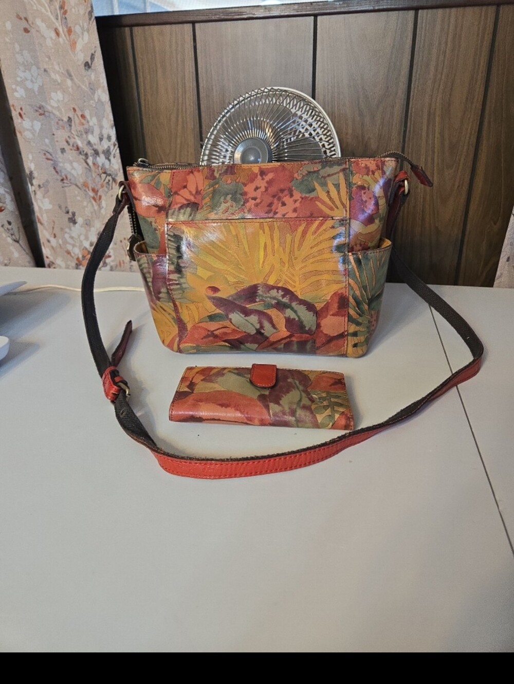 Patricia Nash - Leather Purse 10th Anniversary Tropical Dreams Lindsell Tote